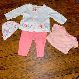 4 Piece Outfit - Size 3-6 months